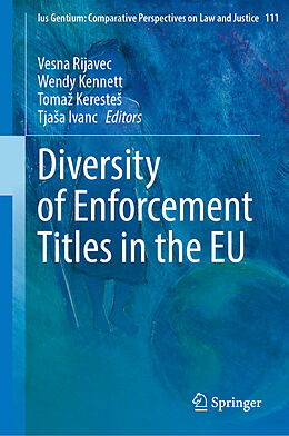 Livre Relié Diversity of Enforcement Titles in the EU de 