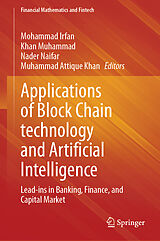 Livre Relié Applications of Block Chain technology and Artificial Intelligence de 