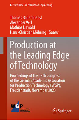 Livre Relié Production at the Leading Edge of Technology de 