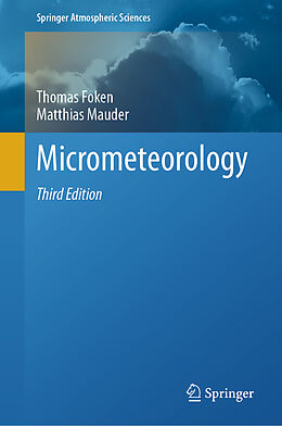 Livre Relié Micrometeorology de Matthias Mauder, Thomas Foken