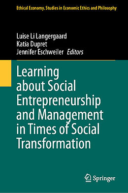 Livre Relié Learning about Social Entrepreneurship and Management in Times of Social Transformation de 