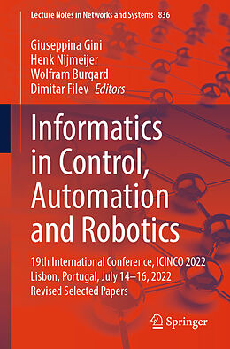 Couverture cartonnée Informatics in Control, Automation and Robotics de 