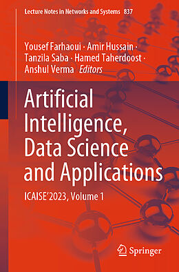 Couverture cartonnée Artificial Intelligence, Data Science and Applications de 