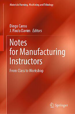 Livre Relié Notes for Manufacturing Instructors de 