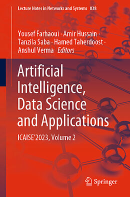 Couverture cartonnée Artificial Intelligence, Data Science and Applications de 