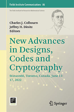 Livre Relié New Advances in Designs, Codes and Cryptography de 