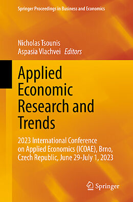 Couverture cartonnée Applied Economic Research and Trends de 