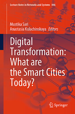 Couverture cartonnée Digital Transformation: What are the Smart Cities Today? de 