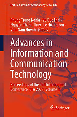 Couverture cartonnée Advances in Information and Communication Technology de 