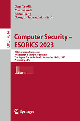 Kartonierter Einband Computer Security   ESORICS 2023 von 