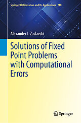 eBook (pdf) Solutions of Fixed Point Problems with Computational Errors de Alexander J. Zaslavski