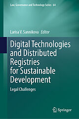 eBook (pdf) Digital Technologies and Distributed Registries for Sustainable Development de 