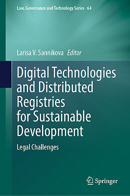 eBook (pdf) Digital Technologies and Distributed Registries for Sustainable Development de 