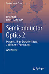 eBook (pdf) Semiconductor Optics 2 de Heinz Kalt, Claus F. Klingshirn