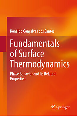 Livre Relié Fundamentals of Surface Thermodynamics de Ronaldo Gonçalves Dos Santos