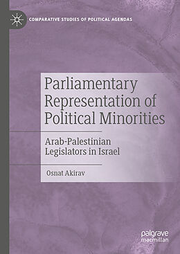 Livre Relié Parliamentary Representation of Political Minorities de Osnat Akirav