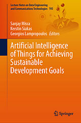 eBook (pdf) Artificial Intelligence of Things for Achieving Sustainable Development Goals de 