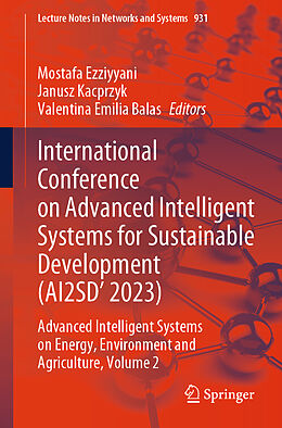 Couverture cartonnée International Conference on Advanced Intelligent Systems for Sustainable Development (AI2SD'2023) de 