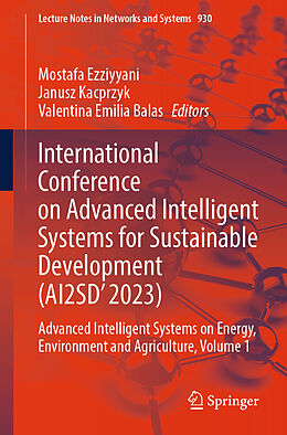 Couverture cartonnée International Conference on Advanced Intelligent Systems for Sustainable Development (AI2SD'2023) de 