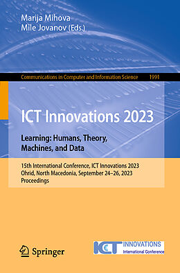 eBook (pdf) ICT Innovations 2023. Learning: Humans, Theory, Machines, and Data de 