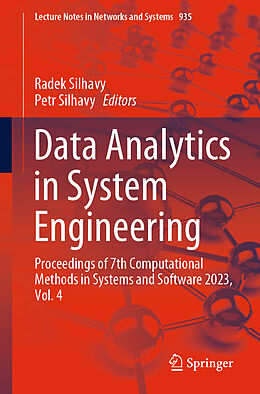 Couverture cartonnée Data Analytics in System Engineering de 