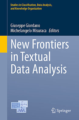 Couverture cartonnée New Frontiers in Textual Data Analysis de 