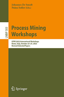 Couverture cartonnée Process Mining Workshops de 