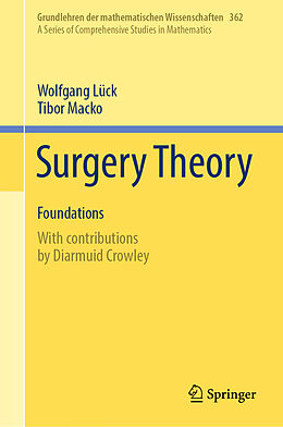 Livre Relié Surgery Theory de Wolfgang Lück, Tibor Macko