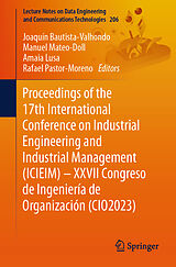 Couverture cartonnée Proceedings of the 17th International Conference on Industrial Engineering and Industrial Management (ICIEIM) - XXVII Congreso de Ingeniería de Organización (CIO2023) de 