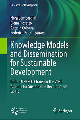 Livre Relié Knowledge Models and Dissemination for Sustainable Development de 