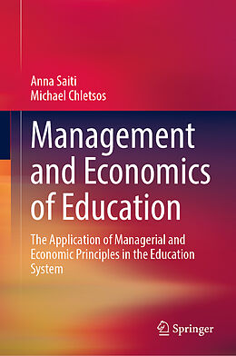 eBook (pdf) Management and Economics of Education de Anna Saiti, Michael Chletsos