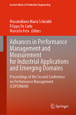 Livre Relié Advances in Performance Management and Measurement for Industrial Applications and Emerging Domains de 