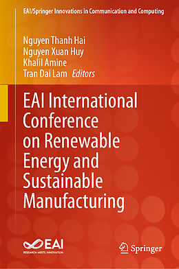 Livre Relié EAI International Conference on Renewable Energy and Sustainable Manufacturing de 