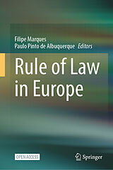 Livre Relié Rule of Law in Europe de 