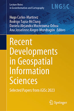 Livre Relié Recent Developments in Geospatial Information Sciences de 