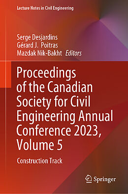 Livre Relié Proceedings of the Canadian Society for Civil Engineering Annual Conference 2023, Volume 5 de 