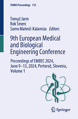 Couverture cartonnée 9th European Medical and Biological Engineering Conference de 