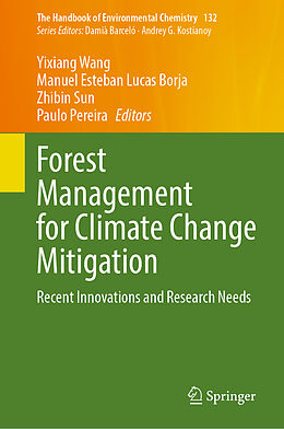 Livre Relié Forest Management for Climate Change Mitigation de 