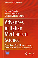 Livre Relié Advances in Italian Mechanism Science de Giovanni Boschetti