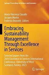 Kartonierter Einband Embracing Sustainability Management Through Excellence in Services von 