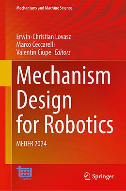 Livre Relié Mechanism Design for Robotics de 