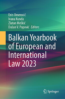 Livre Relié Balkan Yearbook of European and International Law 2023 de 