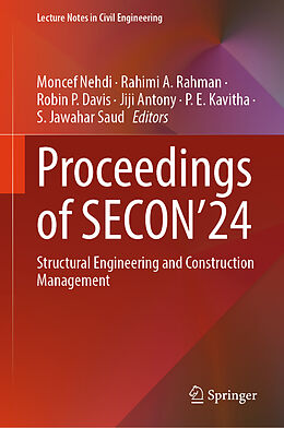 Livre Relié Proceedings of SECON'24, 2 Teile de 