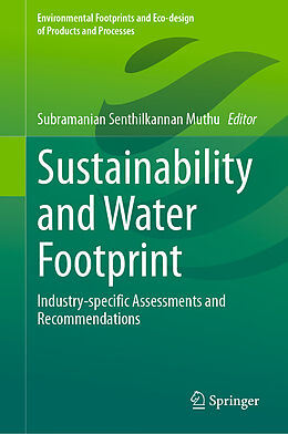 Livre Relié Sustainability and Water Footprint de 