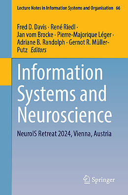 Couverture cartonnée Information Systems and Neuroscience de 