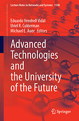 Couverture cartonnée Advanced Technologies and the University of the Future de 