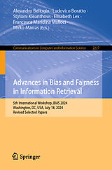 Couverture cartonnée Advances in Bias and Fairness in Information Retrieval de 