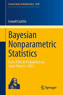 eBook (pdf) Bayesian Nonparametric Statistics de Ismaël Castillo