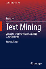 Livre Relié Text Mining de Taeho Jo