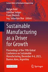 Kartonierter Einband Sustainable Manufacturing as a Driver for Growth von 
